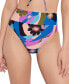 ფოტო #1 პროდუქტის Women's Blooming Wave High-Waist Bikini Bottoms, Created for Macy's