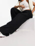 Фото #4 товара Vero Moda linen touch soft tailored wide leg trousers in black