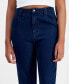 Juniors' Cuffed High-Rise Trouser Jeans