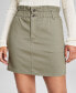 Women's High-Rise Paperbag Mini Skirt, Created for Macy's