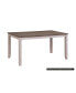 Фото #3 товара Transitional Design Rectangular 1 Piece Dining Table Grayish White And Brown Finish Furniture