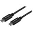 Фото #1 товара StarTech.com USB-C Cable - M/M - 0.5 m - USB 2.0 - 0.5 m - USB C - USB C - USB 2.0 - Male/Male - Black
