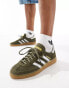 Фото #1 товара adidas Originals gum sole Handball Spezial trainers in olive and silver