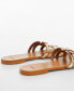 Фото #2 товара Women's Leather Straps Sandals