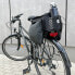 Torba rowerowa na bagażnik z paskiem na ramię 9l pokrowiec przeciwdeszczowy czarny