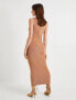 Фото #15 товара Midi Elbise Drape Yaka Kolsuz Standart Kesim