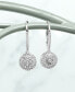 ფოტო #6 პროდუქტის Diamond Circle Leverback Drop Earrings (1/4 ct. tw) in Sterling Silver, Created for Macy's