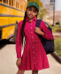 ფოტო #2 პროდუქტის Big Girls Belted Pleated Corduroy Shirtdress