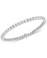 ფოტო #1 პროდუქტის Cubic Zirconia Tennis Bracelet in Sterling Silver