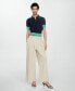 ფოტო #2 პროდუქტის Women's Wideleg Pleated Pants