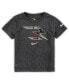 Фото #1 товара Toddler Boys and Girls Heathered Black Combat Fill Performance T-shirt