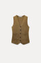 KNIT WAISTCOAT WITH GOLDEN BUTTON