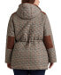 ფოტო #2 პროდუქტის Women's Plus Size Hooded Quilted Coat, Created by Macy's