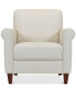 Фото #2 товара Kared 35" Roll Arm Leather Chair, Created for Macy's