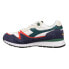 Фото #5 товара Diadora V7000 Navy Lace Up Mens White Sneakers Casual Shoes 179256-C0619