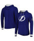 ფოტო #1 პროდუქტის Men's Blue Tampa Bay Lightning Legendary Slub Hoodie Long Sleeve T-shirt