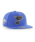 Фото #1 товара Men's Blue St. Louis Blues Sure Shot Captain Snapback Hat