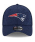 Фото #3 товара Men's Navy New England Patriots 39THIRTY Flex Hat
