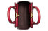 COACH蔻驰 Troupe 16 经典标志 帆布配皮 托特包Tote包购物袋挎包单肩斜挎手提包 迷你 女款 红色配棕色老花 / Сумка COACH 84228-B4P22