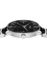 ფოტო #2 პროდუქტის Unisex Swiss Centrix Black Ceramic & Stainless Steel Bracelet Watch 40mm
