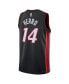 Men's and Women's Tyler Herro Black Miami Heat Swingman Jersey - Icon Edition