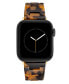 Фото #3 товара Women's Tortoise Acetate and Gold-Tone Alloy Bracelet Compatible with 38/40/41mm Apple Watch