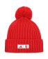Фото #3 товара Men's Crimson Indiana Hoosiers Modern Ribbed Cuffed Knit Hat with Pom