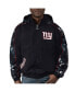 Фото #1 товара Men's Black New York Giants Thursday Night Gridiron Full-Zip Hoodie Jacket