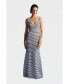 Фото #1 товара Women's Striped Long Dress