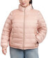 Фото #1 товара Women's Plus Size Reversible Shine Down Puffer Coat, Created for Macy's