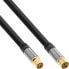 Фото #1 товара InLine Premium Antenna cable - 4x shielded - >110dB - black - 3m