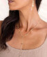 Фото #2 товара ETTIKA 18K Gold Plated Dainty Crystal Lariat Necklace