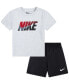 ფოტო #1 პროდუქტის Toddler Boys T-shirt and Woven Shorts, 2 Piece Set