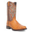 Dingo Ranger Leather Embroidered Ostrich Print Round Toe Cowboy Mens Brown Casu 11, M, Средняя - фото #2