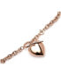 18K Rose Gold-Plated Knot Heart Bracelet