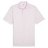 Puma Checkered Golf Short Sleeve Polo Shirt X Ap Mens Pink, White Casual 6239490 M - фото #1