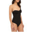 Фото #4 товара Womens Saha Black Levana One Shoulder Back Strapped Trikini 127386 Size XL