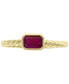 ფოტო #2 პროდუქტის EFFY® Ruby (5/8 ct. t.w.) Ring in 14k Yellow Gold (Also Available in Emerald)