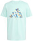 ფოტო #9 პროდუქტის Big Boys Short Sleeve Pebble Camo Logo Polyester T-Shirt