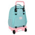 SAFTA Compact With Trolley Wheels Moos Butterflies Backpack