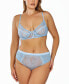 Фото #1 товара Plus Size 2Pc. Lingerie Set Patterned with Soft Lace