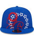Фото #2 товара Men's Royal Philadelphia 76ers Game Day Hollow Logo Mashup 59FIFTY Fitted Hat