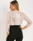 Фото #5 товара KRISP Women's Sequin Jacket Bolero Festive Elegant Short or Long Cut