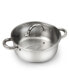 Фото #8 товара Sauce Pot Stainless Steel Stockpot with Glass Lid, Basic Saucier Casserole Pan Set, 6-Piece