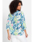 ფოტო #3 პროდუქტის Women's 3/4 Sleeve Tropic Print Tunic Tee