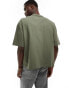 Фото #2 товара ASOS DESIGN essential heavyweight oversized boxy t-shirt 240gsm in khaki