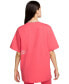 ფოტო #2 პროდუქტის Women's Sportswear Cotton Logo Crewneck T-Shirt