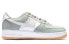 【定制球鞋】 Nike Air Force 1 Low 特殊鞋盒 冬日物语 山峰 涂鸦字体 低帮 板鞋 男女同款 白绿 / Кроссовки Nike Air Force DM0576-101