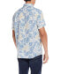 Men's Short Sleeve Print Linen Cotton Shirt