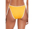 Фото #2 товара Polo Ralph Lauren Contrast Trim High Leg Bikini Bottoms Swimwear Gold Size Large